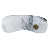 Jastučić za oči ispunjen mješavinom prirodnih lanenih sjemenki i osušenih lavandinih cvjetova